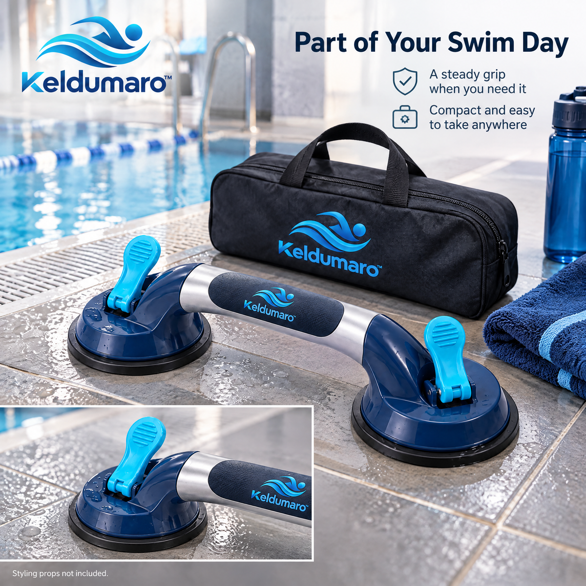Keldumaro™ Portable Suction Pool Grip Handle