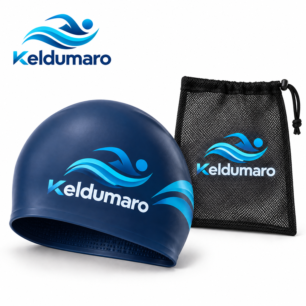 Keldumaro™ High-Stretch Silicone Swim Cap
