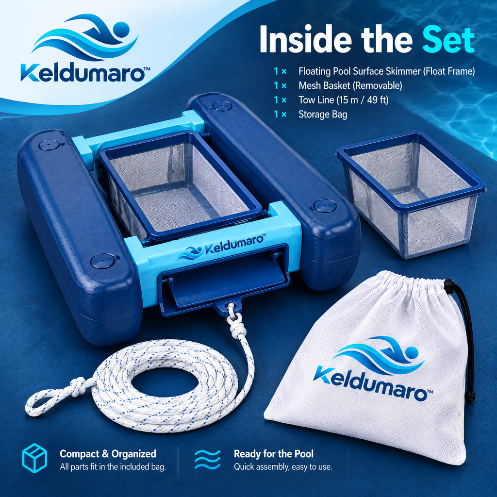 Keldumaro™ Floating Pool Surface Skimmer
