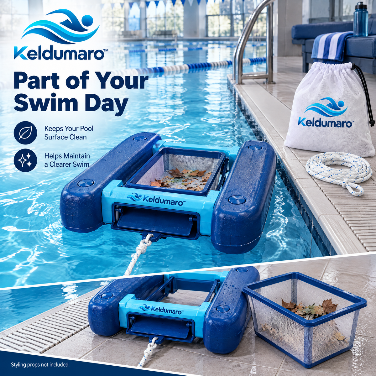 Keldumaro™ Floating Pool Surface Skimmer