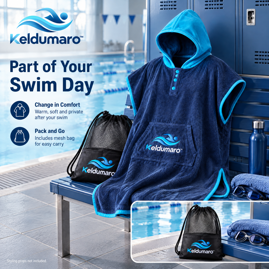 Keldumaro™ Portable Pool Changing Towel Poncho