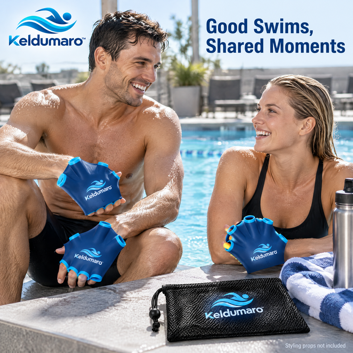 Keldumaro™ Silicone Swim Paddles