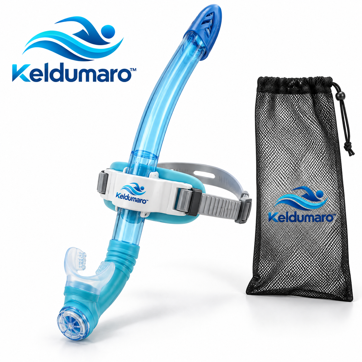 Keldumaro™ Low-Profile Silicone Swim Snorkel