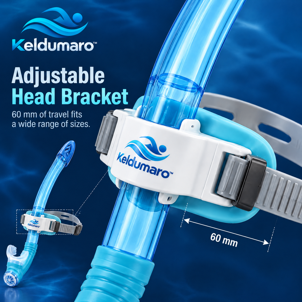 Keldumaro™ Low-Profile Silicone Swim Snorkel